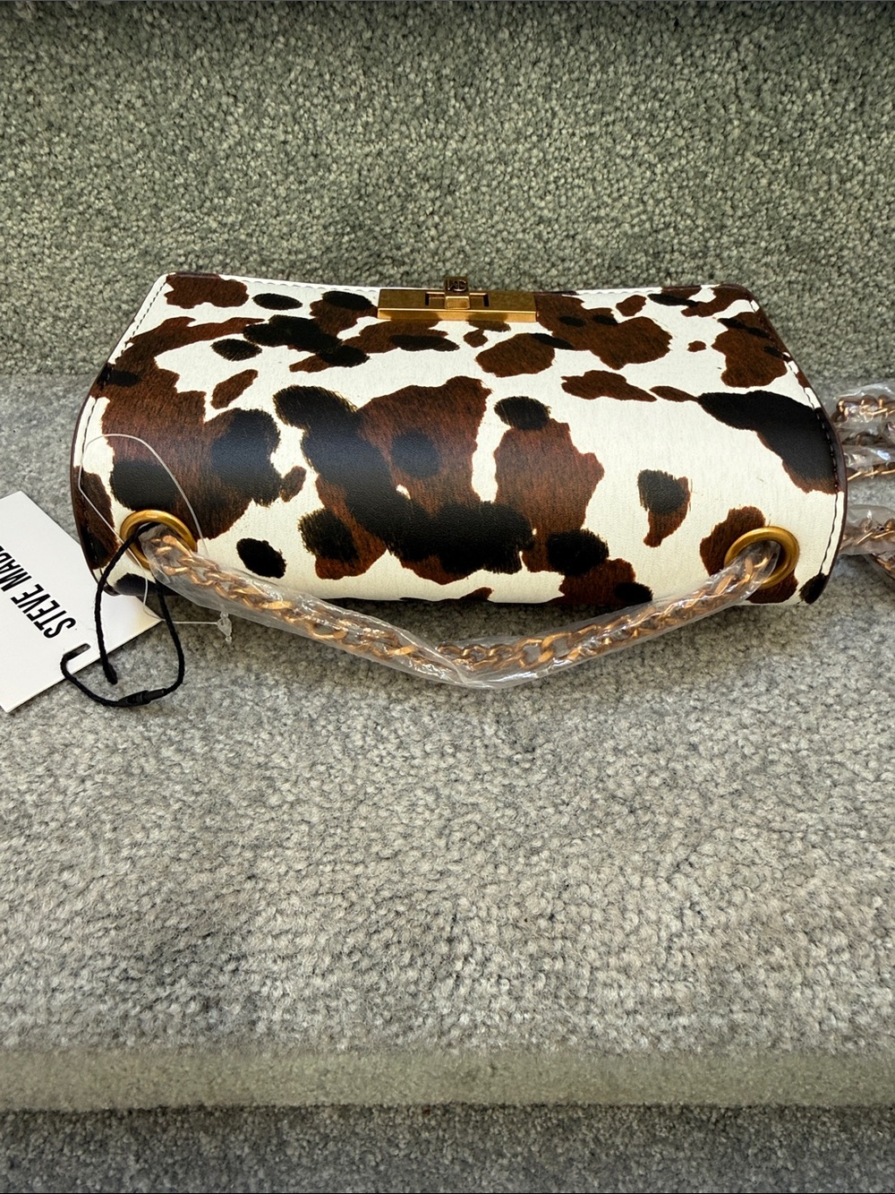 NWT Steve Madden Cowhide-Print Crossbody Bag - Picture 7 of 16